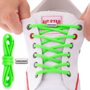 Практичные шнурки без завязок, эластичные, зеленые.