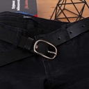 Ремень женский КОЖАНЫЙ для брюк, БЕЛЫЙ, 3 см | XL