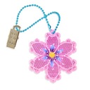 Жесткий светоотражающий кулон с розовым цветком CE