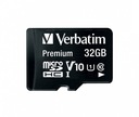VERBATIM MicroSDHC karta 32GB Premium, U1 + SD ad Kapacita karty 32 GB