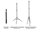 STUDYJNY STATYW OŚWIETLENIOWY 215cm 16mm 800M Model STATYW8030M