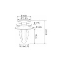 ЗАЖИМЫ MONTAZOWE NISSAN 10 ШТ EINPARTS  фото 6