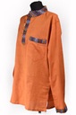 POLO bavlnená košeľa Etno NEPAL FAREBNÁ krajka Druh goliera Stojací golier