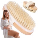 SZCZOTKA DO MASAŻU NA SUCHO I KĄPIELI 2W1 UJĘDRNIANIE SKÓRY