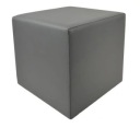 Пуф-куб подставка для ног ЭКО КОЖА 35х35 ТЕМНО-СЕРЫЙ