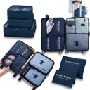 ДОРОЖНЫЙ ОРГАНАЙЗЕР ДЛЯ ЧЕМОДАНА, СУМКИ, ГАРДЕРОБА, НАБОР ИЗ 7 ОДЕЖДЫ И ОБУВИ