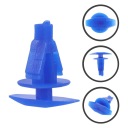 100Pcs Automotive Weatherstrip Clips Blue Plastic Car Seal Fasteners фото 10