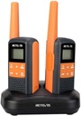 Retevis RT649 Walkie Talkie PMR446 16 каналов VOX Светодиодный фонарик IP65 (2 шт)