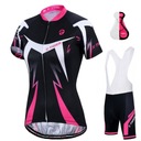 KOSZULKA KOLARSKA SPODENKI KOLARSKIE Z WKŁADKĄ ŻEL
