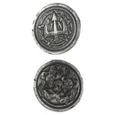 СЕРЕБРЯНАЯ МЕТАЛЛИЧЕСКАЯ МОНЕТА «МОНСТР» 1 ШТ. РОЛЛ