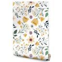 Tapeta Do Salonu Dzikie ROŚLINY Kwiaty Dekoracja