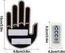 Светодиодный индикатор жестов на заднем стекле автомобиля, средний палец, большой палец