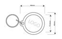 Брелоки с принтом, рекламные гаджеты с логотипом 100