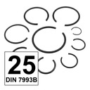КОЛЬЦО СТОПОРНОЕ ПРУЖИННОЕ Ø25 DIN7993B [10 шт.]
