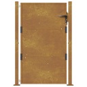 vidaXL Садовые ворота 105x130 см атмосферостойкая сталь