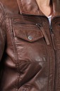 Кожаная куртка DAVID RYAN - Келли коричневый -2XL