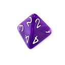 Игральные кости REBEL D4, 4 стороны, жемчужно-фиолетовые цифры