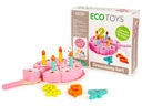 Ecotoys Drevená torta na nakrájanie - ružová, 4223N Druh riad, hrnce a náčinie