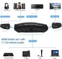 Аудиопереключатель и переключатель HDMI-экстрактор 1/4