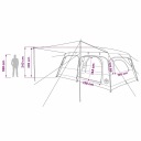 Намети Vidaxl Сім'ї 230 Cm 500 X 400 X