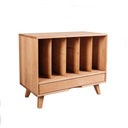 Виниловая полка для пластинок из массива бука