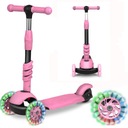 HULAJNOGA BALANSOWA JEŹDZIK TRÓJKOŁOWA LED RÓŻOWA