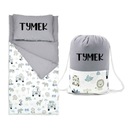 ДЕТСАДСКОЕ ПОСТАЛЬНОЕ ДОШКОЛЬНИК СПАЛЬНЫЙ МЕШОК С СУМКОЙ + ИМЯ 147х75