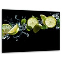 SZKLANA DESKA DO KROJENIA PODSTAWKA 40x30 OWOCE 7w1