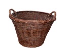 ПЛЕТЕНАЯ КОРЗИНА, ДЕРЕВЯННАЯ, 50 СМ, КАМИН