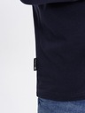 Мужская футболка с длинным рукавом без принта V-образным вырезом темно-синяя V5 OM-LSBL-0108 M