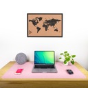 Защитный коврик для клавиатуры и мыши на стол 90х45 см 2x розовый