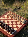 ДЕРЕВЯННЫЕ турнирные шахматы, набор 3 — Стонтон, интарсия