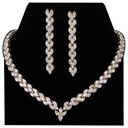 НАБОР СЕРЬГ-ОЖЕРЕЛЬЕ ЗОЛОТАЯ СВАДЬБА B105