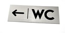 Указатель направления на туалет. ТУАЛЕТ