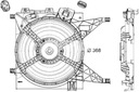 VENTILADOR DEL RADIADOR CON CUERPO NISSAN NV200 NV200 EVALIA 1.5D 02.10- 