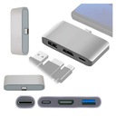 Конвертер многопортового адаптера HUB USB-C 3.1 в USB-C/HDMI 4k/USB 3.0