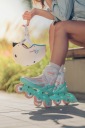Ролики та фігурні ковзани 2в1 RAVEN Profession White/Mint/Orange