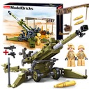 Кирпичи Пушка Пушка M777 Гаубичный лагерь + ОРУЖИЕ LEGO