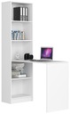 Kancelársky regál s písacím stolom SMART biely AKD Šírka nábytku 125 cm