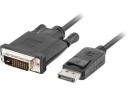 Кабель DisplayPort - DVI-D Dual Link LANBERG CA-DPDV-10CU-0010-BK 1 м