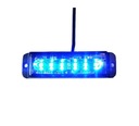LAMPA STROBOSKOP LED 6 blue POLICJA STRAZ 12V