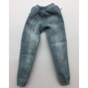 Pánske džínsové nohavice v mierke 1/6 na akciu Dominujúca farba prehľadná