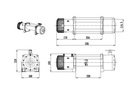 WYCIAGARKA ELÉCTRICA DE AUTOMÓVIL 12V 6T HUSAR 13000LBS DOCISKACZ AFUSTE 