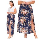 Женская юбка Maxi Long с рисунком резания с хрупким модным Moraj m