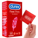 Prezerwatywy Durex FEEL THIN CLASSIC mega cienkie 12 szt. dopasowane