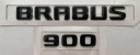 Эмблема BRABUS 900 надпись черный