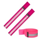 Светоотражающая лента-липучка, розовая 3М, 2 шт.