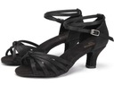 BUTY DO TAŃCA TANECZNE WYGODNE 5CM - CZARNE BLACK