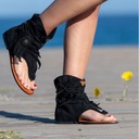 Sandále letné topánky sandále na plochom podpätku Dĺžka vložky 1 cm