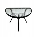 СТОЛ СТОЛ БАЛКОН ТЕРРАСА КОФЕ САД ЗАКАЛЕННОЕ СТЕКЛО LIPARI ЧЕРНЫЙ